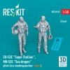 RESKIT RSF48-0081 CH-53E Super Stallion, MH-53E Sea dragon pilots (in a standing position - type 2) (2 pcs) (3D Printed) 1/48